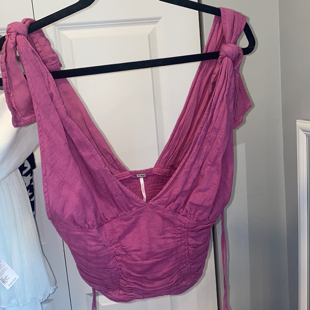 Purple free people tank top